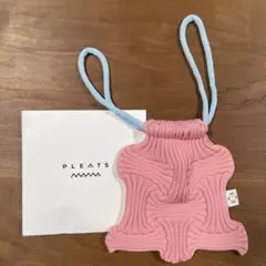 PLEATS ピンク 巾着袋