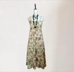 花柄　キャミソール ロングワンピース　LIZ LISA系　ガーリー　平成ギャル