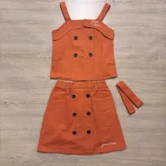 150 JENNI Iove オレンジ セットアップ スカート キッズ 女の子