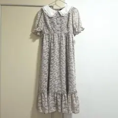 Evelyn エブリン 総レス　ロングワンピース　ピンク