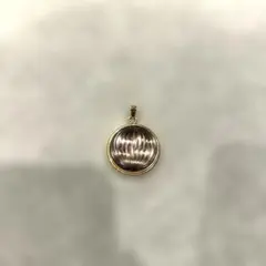LALIQUE ラリック　薄紫×ゴールド　ペンダント トップのサムネイル