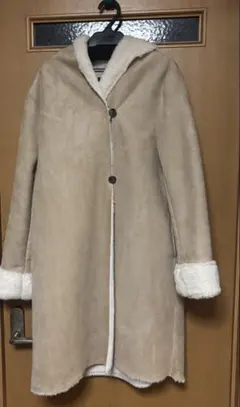 INGNIベージュ フード付きムートンコート　アウター　冬