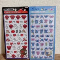 ボンボンドロップシール ミニ ベイマックス スティッチ