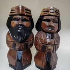 アイヌ民族の木彫り 人形