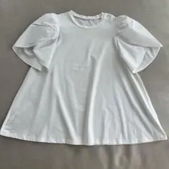 エルフランク　フリル袖 ホワイト Aライン Tシャツのサムネイル