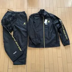 Lotto ロット ウィンドブレーカー 上下セットアップ ブラック 金ロゴ