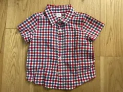 GAP 半袖チェックシャツ 18-24ヶ月
