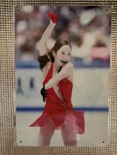 新品未開封　本田真凜　オマージュブリキ看板　②