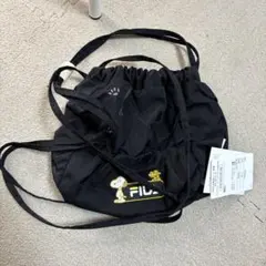 FILA PEANUTS スヌーピー クシュクシュミニショルダーバッグ　コラボ