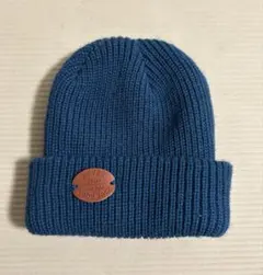 ダークブルー 折り返しニット帽