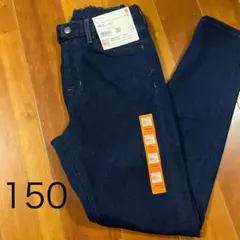 【新品タグ付き】ユニクロ ヒートテックウルトラストレッチデニムスリムパンツ150
