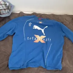 プーマ　Jリーグ サッカー　モンテディオ山形　ピステ　ジャケット 青　ジャンパー プーマ Jリーグ サッカー モンテディオ山形 ピステ ジャケット 青