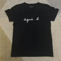 agnès b. ロゴTシャツ ブラック T1
