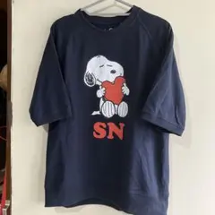 GU×UNDERCOVER PEANUTS Tシャツ ネイビー M