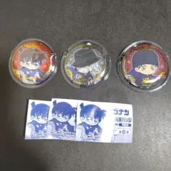 名探偵コナン カプセル缶バッジ＆カバー 3個セット