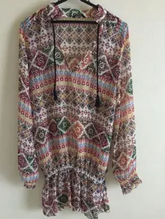 ネイティブ柄シフォンチュニックのサムネイル