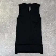 18FW Rick Owens カシミヤノースリーブニット　XS ブラックのサムネイル