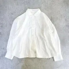 25SS マッキントッシュフィロソフィー　リネン　シャツ　ブラウス　36 S 白のサムネイル