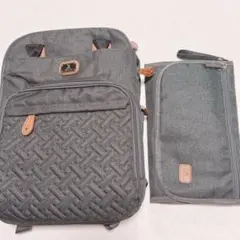 【多機能】DIKASLON マザーズリュック おむつ替えシート付 グレー 撥水