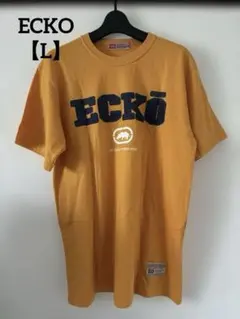 ECKO【L】Tシャツ/半袖/ロゴ入り/オレンジ - メルカリ