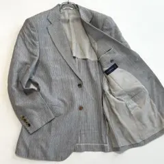 美品 エルメネジルドゼニア シルクリネン 三者混 サマージャケット M ストライのサムネイル