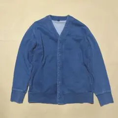 UNIQLO メンズLサイズ デニム風カーディガン スウェット生地