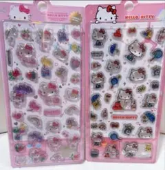 ハローキティ 透明シール 2枚セット