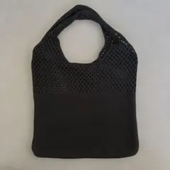 ニット メッシュ トートバッグ 鍵あみバッグ