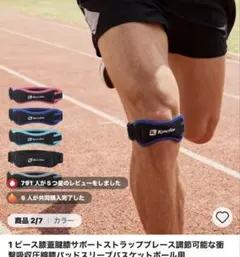 週末特価^_^ Kyncilor 膝蓋腱サポーター 膝バンド　色はブラックのサムネイル