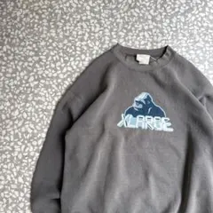 【90年代オールド】X-LARGEゴリラスウェット古着ストリートグラフィックL