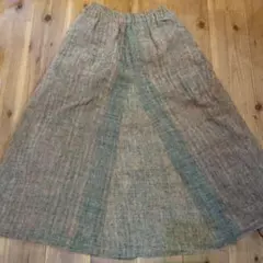 うさとの服 usaato 藍染 ヘンプコットン 二重スカート - メルカリ