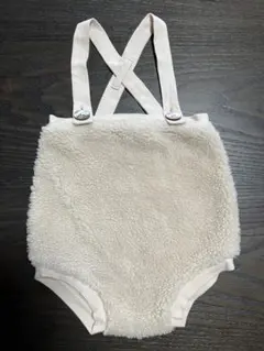mimi poupons ベージュ フリースロンパース X字ストラップのサムネイル