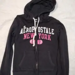 AÉROPOSTALE フルジップパーカー S/P 黒