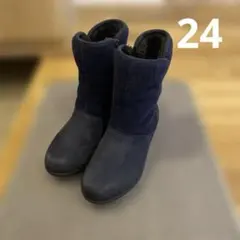 24センチ ICE-TECH 防滑ブーツ ネイビー Hawkins Sport