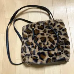 ショルダーバッグ　カバン　ハンドバッグ　2way ヒョウ柄　未使用品