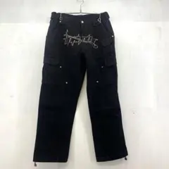 67●UNKNOWN LONDONラインストーンデニムパンツ TS0730-3のサムネイル