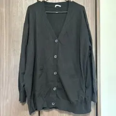 ニットカーディガン黒