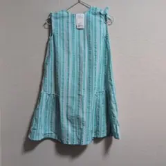 UNITED ARROWS ストライプノースリーブワンピース 155cm