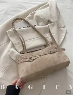 shein ショルダーバッグ ベージュ