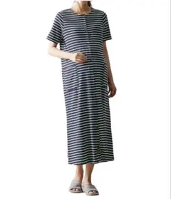 【2点セット】半袖　マタニティパジャマ（ワンピース）L〜LL