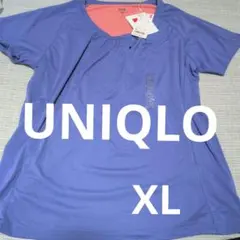 【新品】UNIQLO　ストレッチギャザークルーネックT　XL