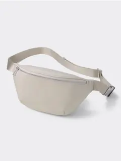 新品　GU リアルレザーボディバッグ オフホワイト