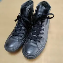 CONVERSE ALL STAR レザー ハイカット ブラック