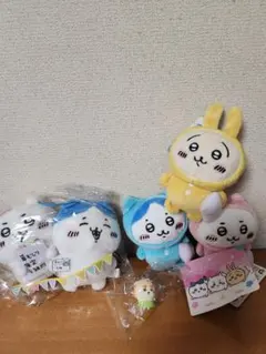 ちいかわうさぎハチワレ非売品ぬいぐるみセット　映画めじるしチャームのおまけ付き
