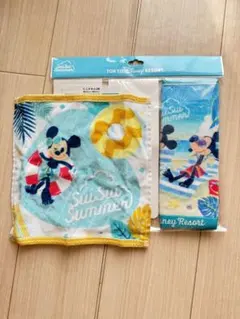 suisui summer ミニタオル　ミッキー　2枚