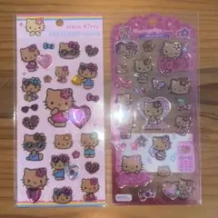 日焼けキティ＊キラキララインストーンシール　ドロップジェリーシール