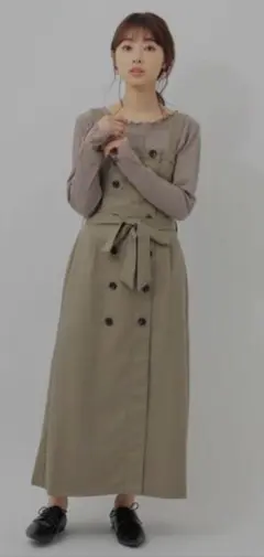 ELENCARE DUE・トレンチＡラインワンピース