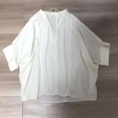 新品未使用　グリーンレーベルリラクシング　ドルマン　ウォッシャブル ブラウス