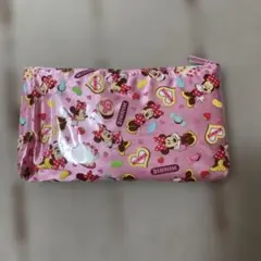 ミニーマウス柄ポーチ ピンク