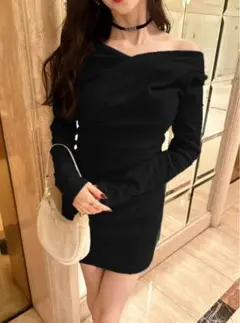 グレイル ニットワンピ　ブラック